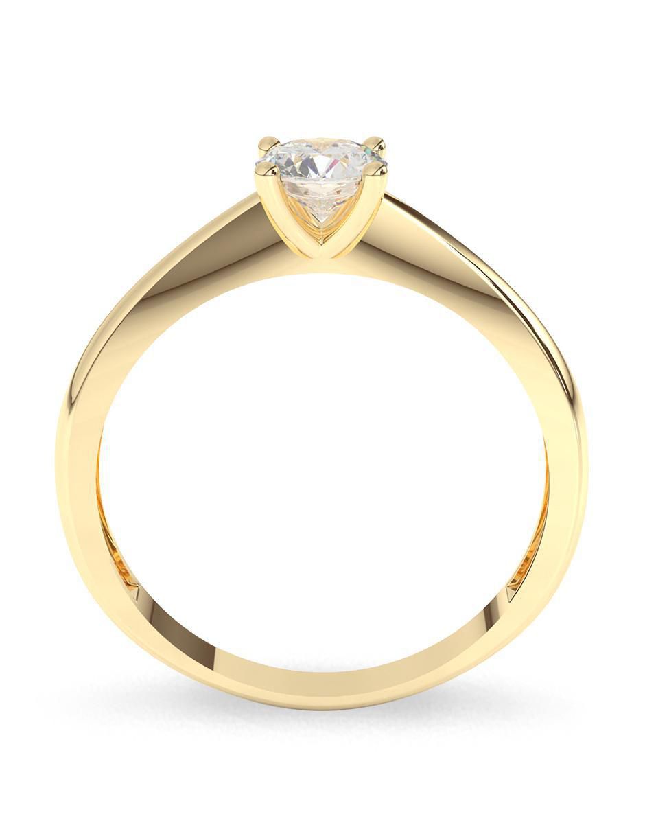 Anillo de compromiso "de" oro 10 k amelie joyas sin coleccion zirconia