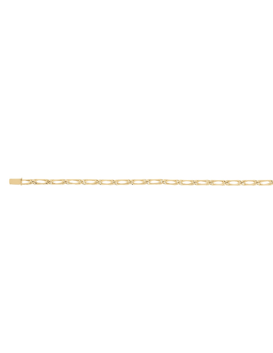 Pulsera de oro 14 K con acabado liso 2