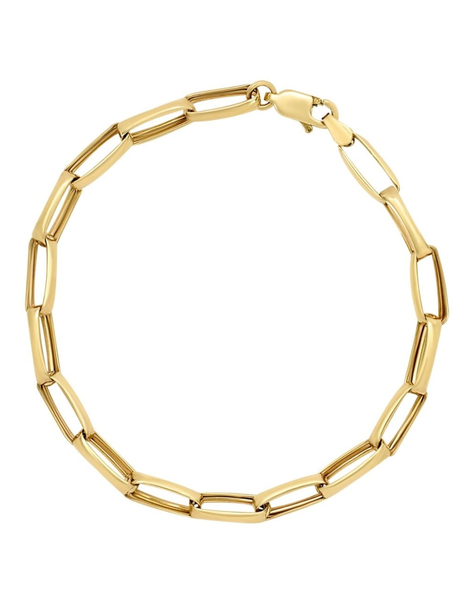 Pulsera de oro 14 K con acabado brillante Pulsera de oro 14 K con acabado brillante