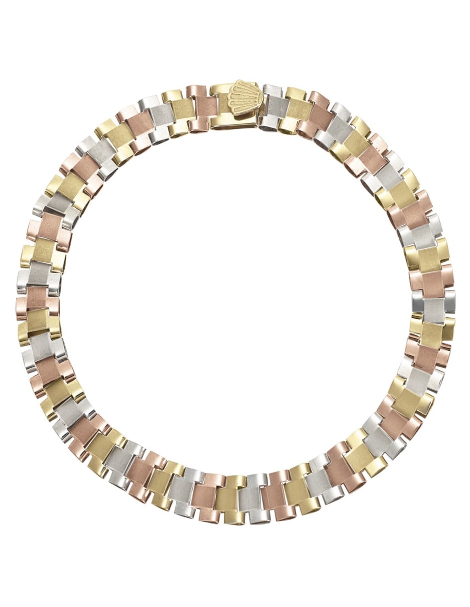 Pulsera de oro 14 K con acabado brillante Pulsera de oro 14 K con acabado brillante
