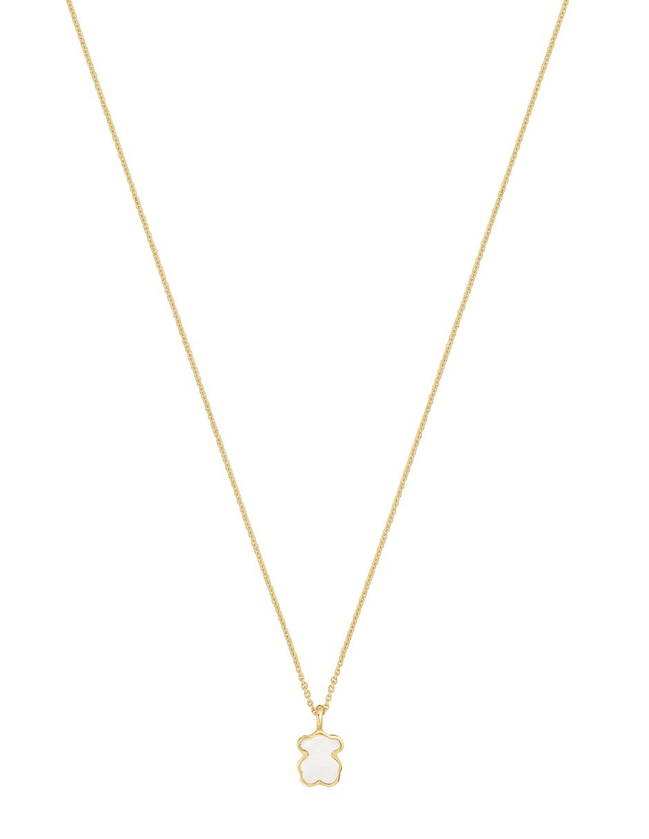 Collar de oso de oro amarillo 14 K Collar de oso de oro amarillo 14 K