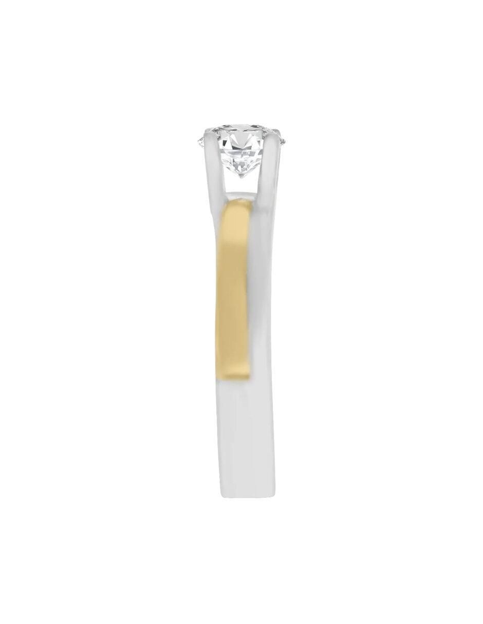 Anillo de compromiso de oro 14 k Maria Isabel diamante 5