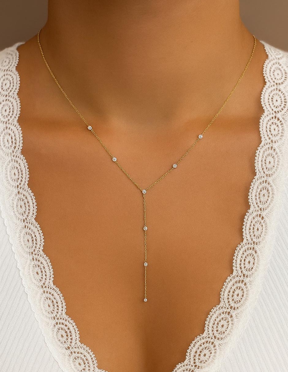 Collar de oro amarillo 14 K 3
