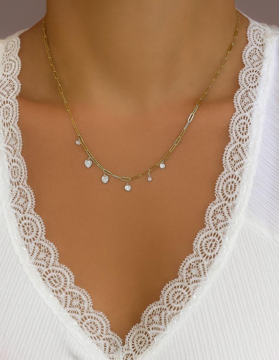 Collar de oro amarillo 14 K 3