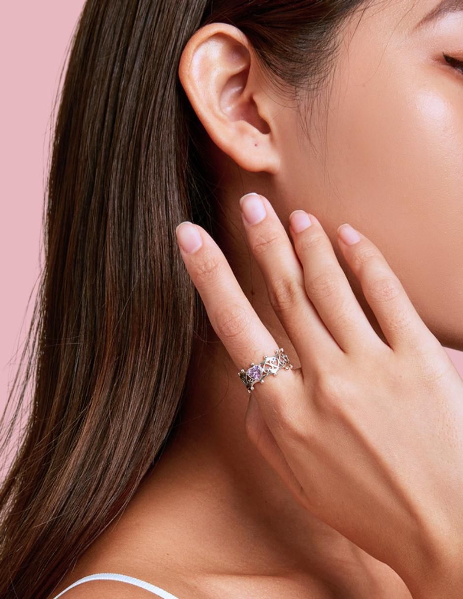 Anillo de corazón Eternity Moments P 925 de plata zirconia cúbica brillante 9