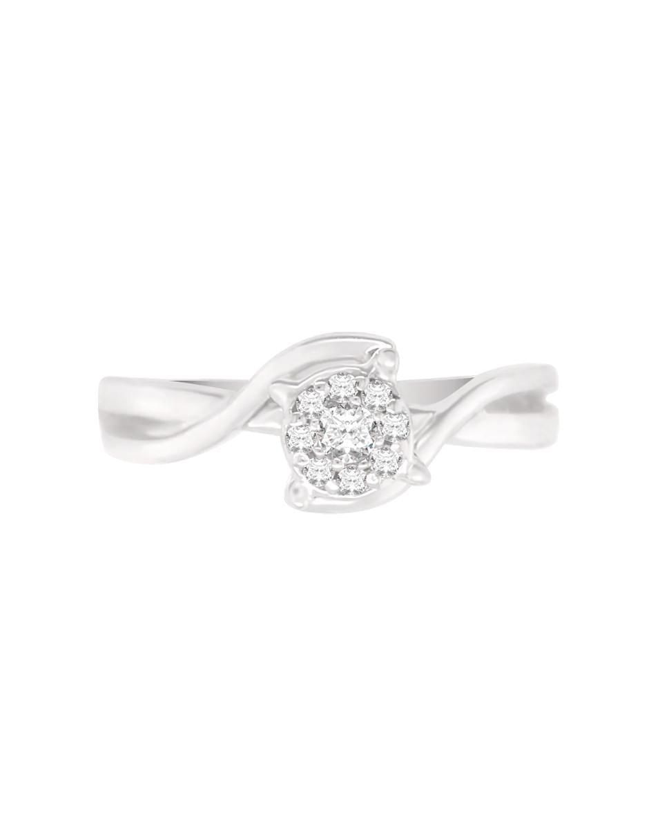 Anillo de compromiso de oro 14 k Vane diamante Anillo de compromiso de oro 14 k Vane diamante