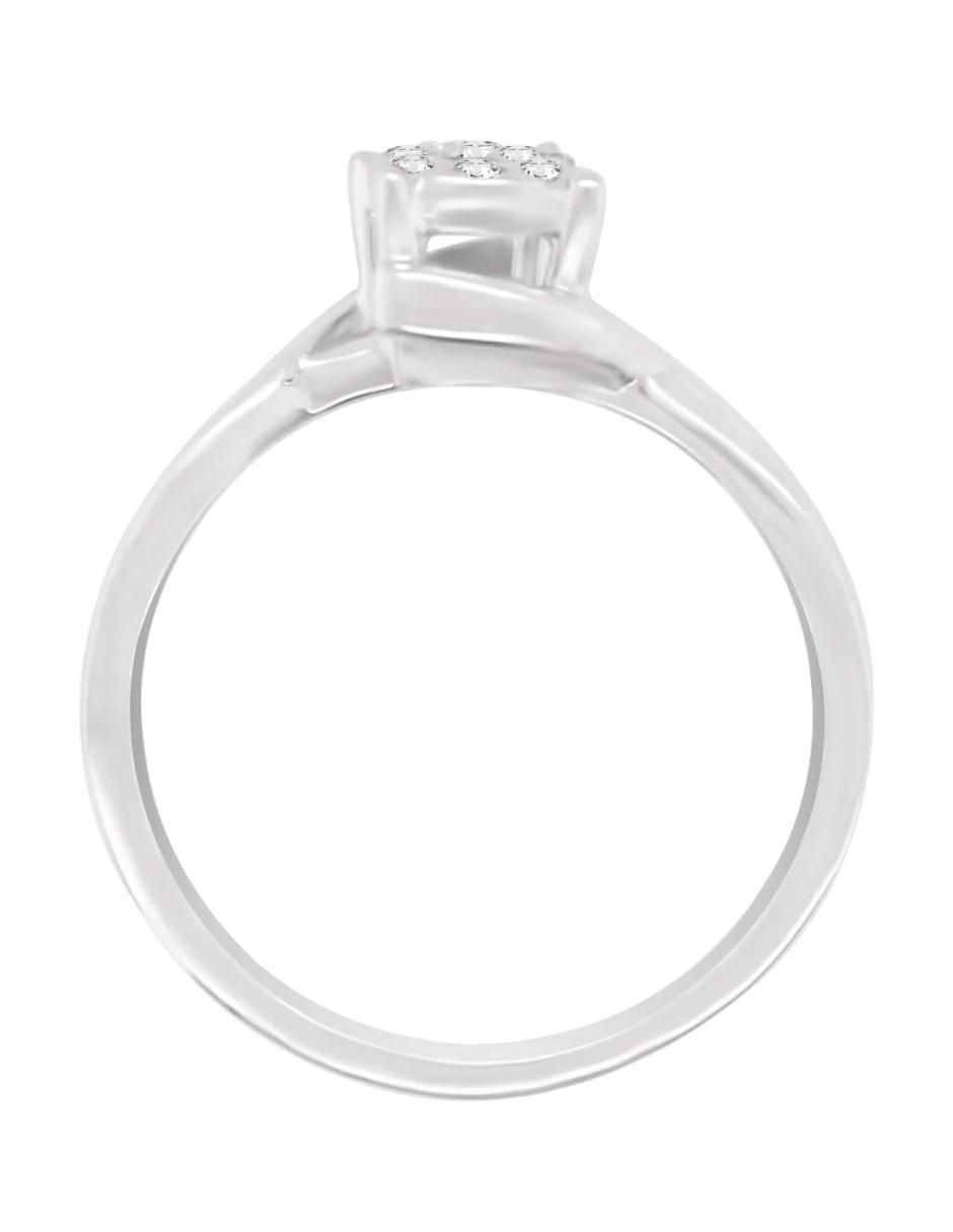 Anillo de compromiso de oro 14 k Vane diamante 2