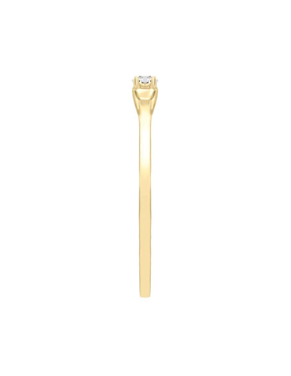 Anillo de compromiso de oro 14 k Tasi diamante 3