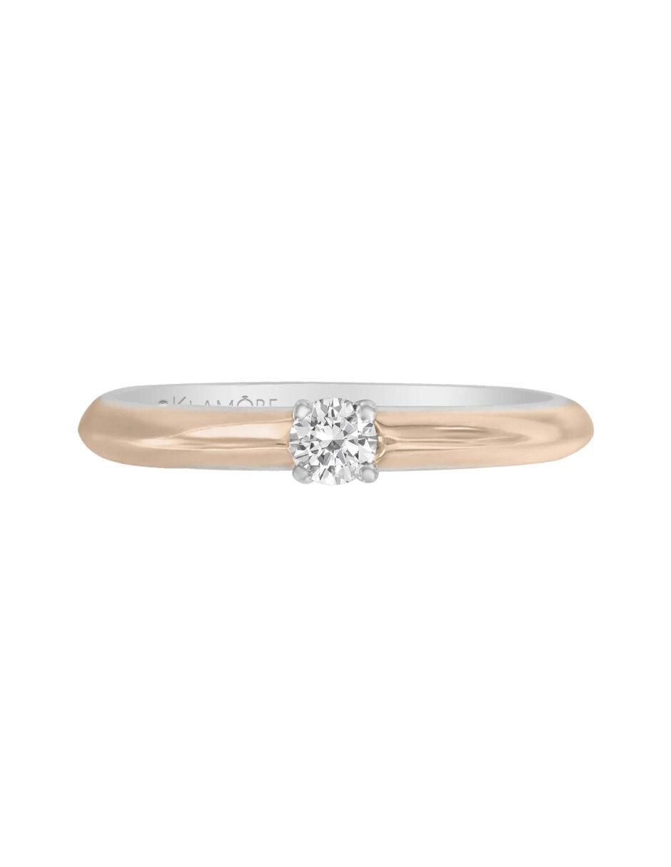 Anillo de compromiso de oro 14 k Maria Jose diamante