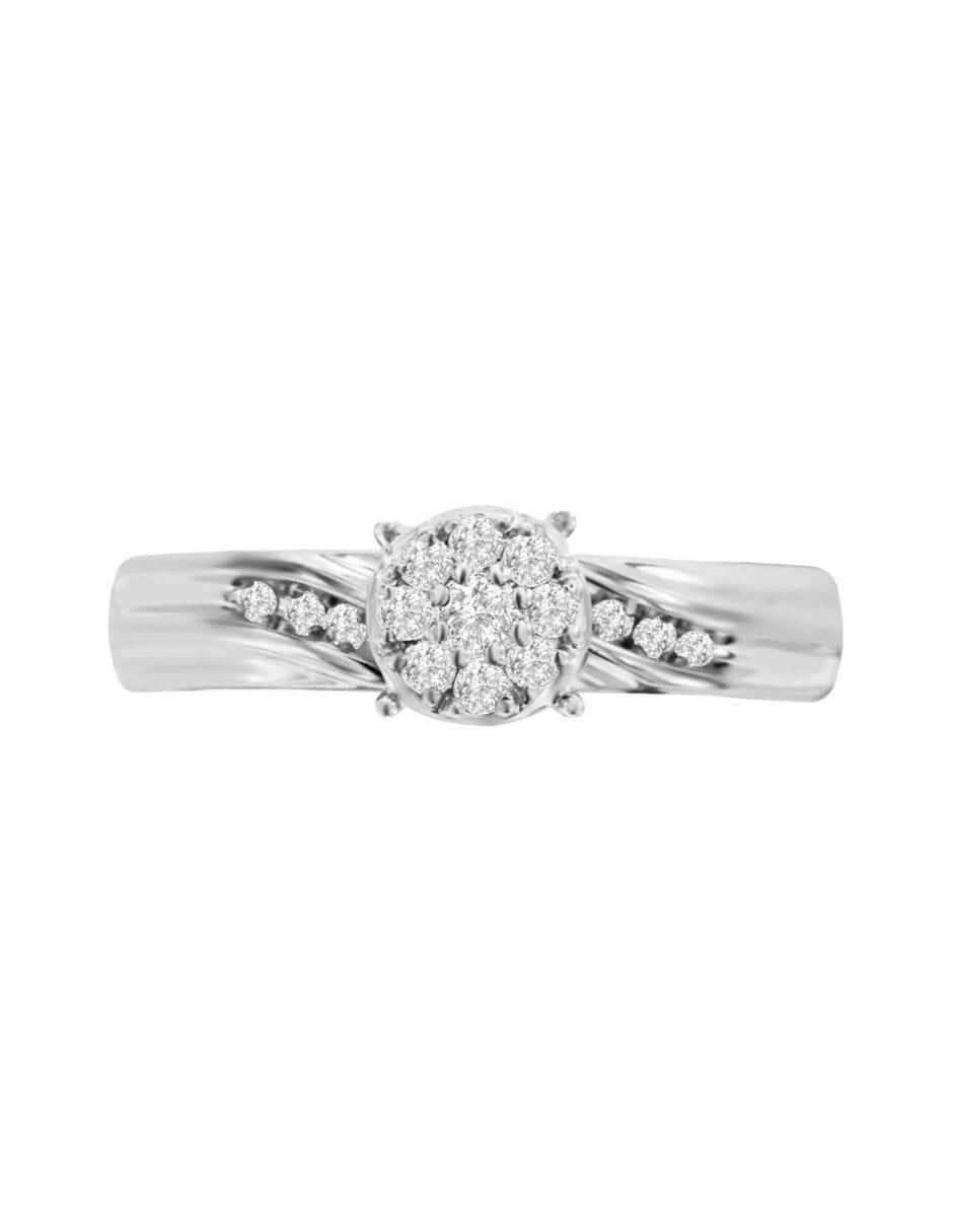 Anillo de compromiso de oro 14 k Mara diamante
