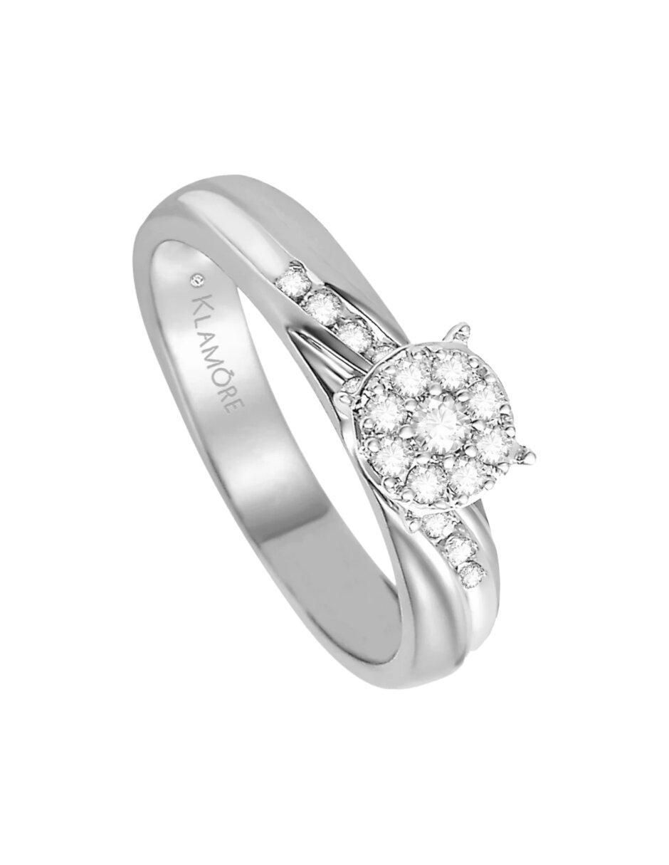 Anillo de compromiso de oro 14 k Mara diamante 2