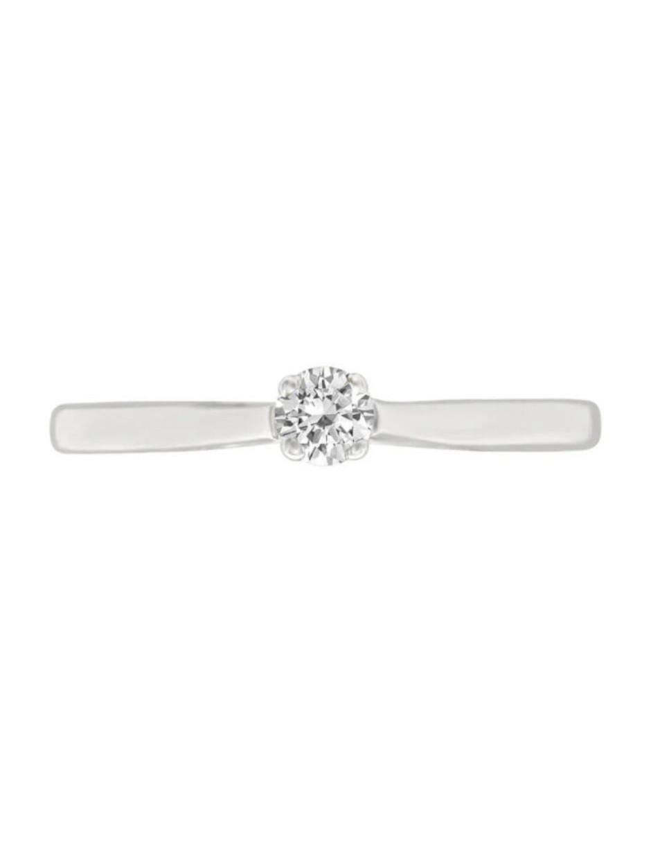 Anillo de compromiso de oro 14 k Yesica diamante