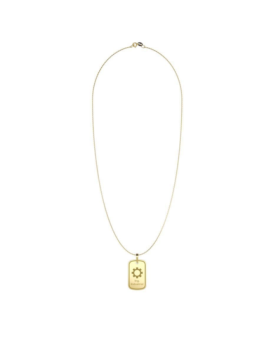 Collar con dije Graduación de oro 14 K 4