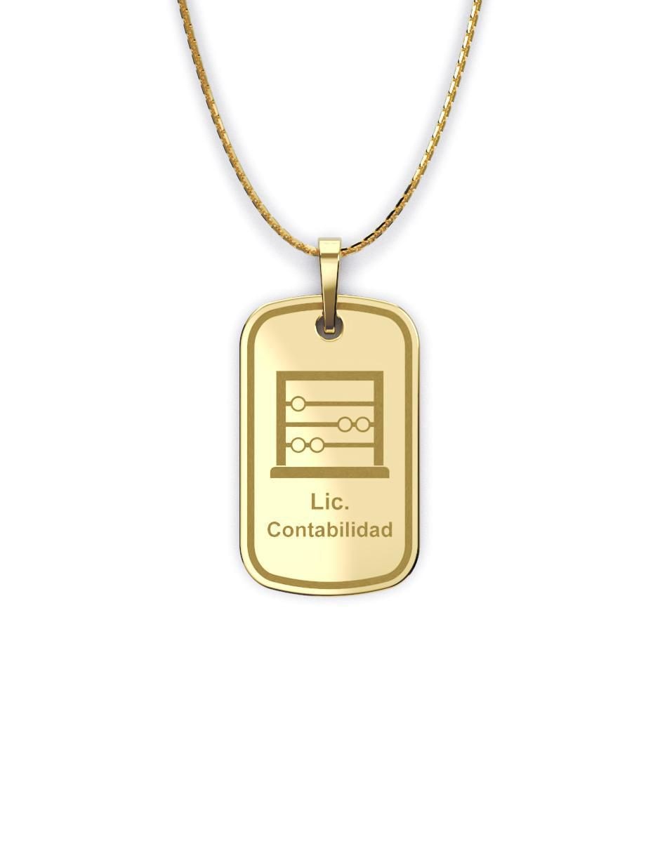 Collar con dije Graduación de oro 10 K Collar con dije Graduación de oro 10 K