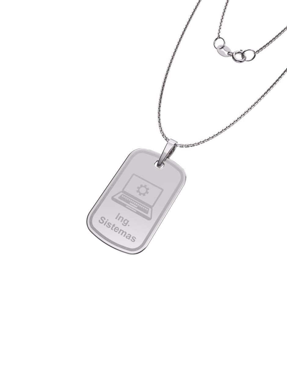 Collar con dije Graduación de oro 10 K 2