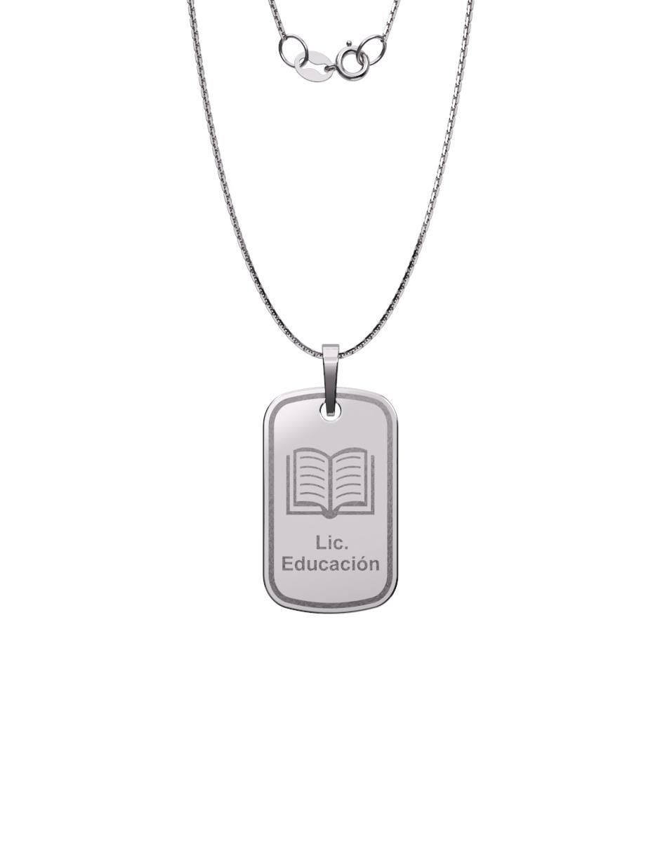 Collar con dije Graduación de oro 10 K 3
