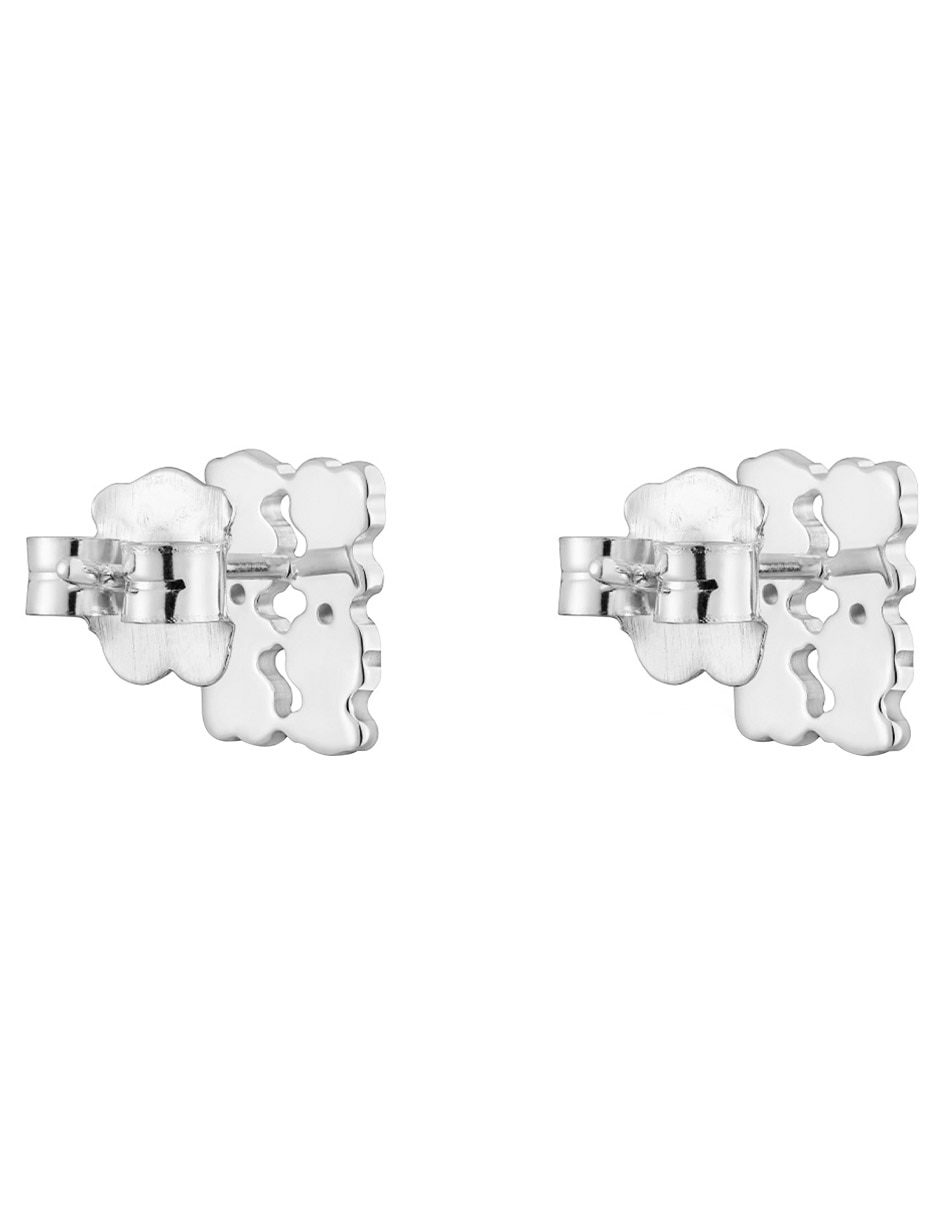 Broqueles de oso Sweet 40s de plata P 925 con acabado brillante 3