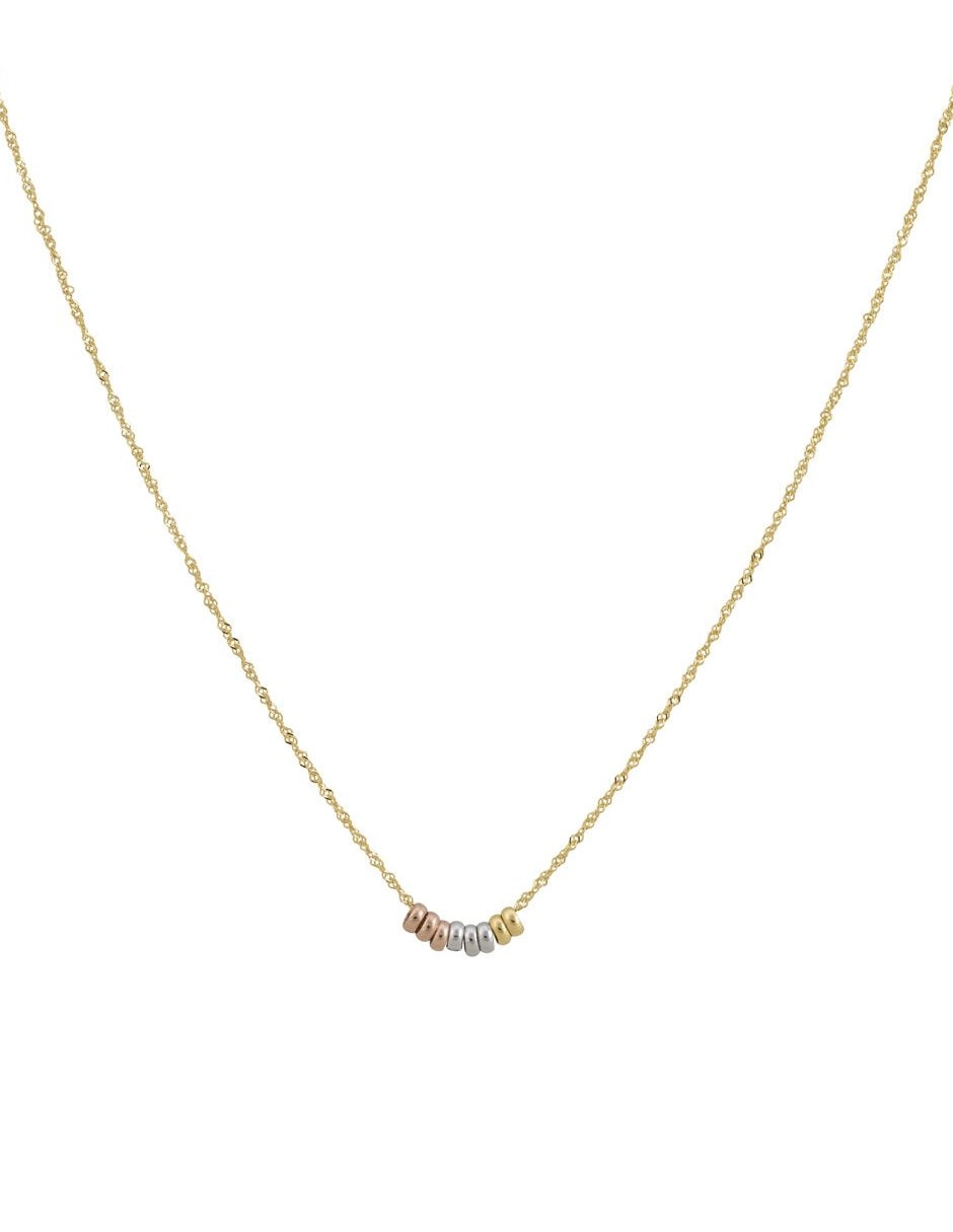 Gargantilla de aro de oro florentino 14 K