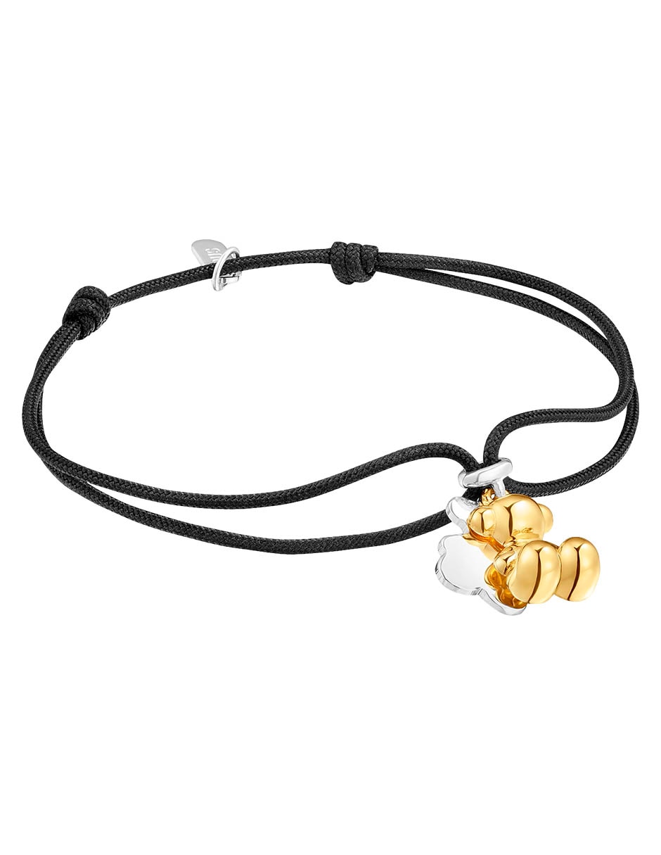 Brazalete de plata P925 Bold Bear con acabado brillante