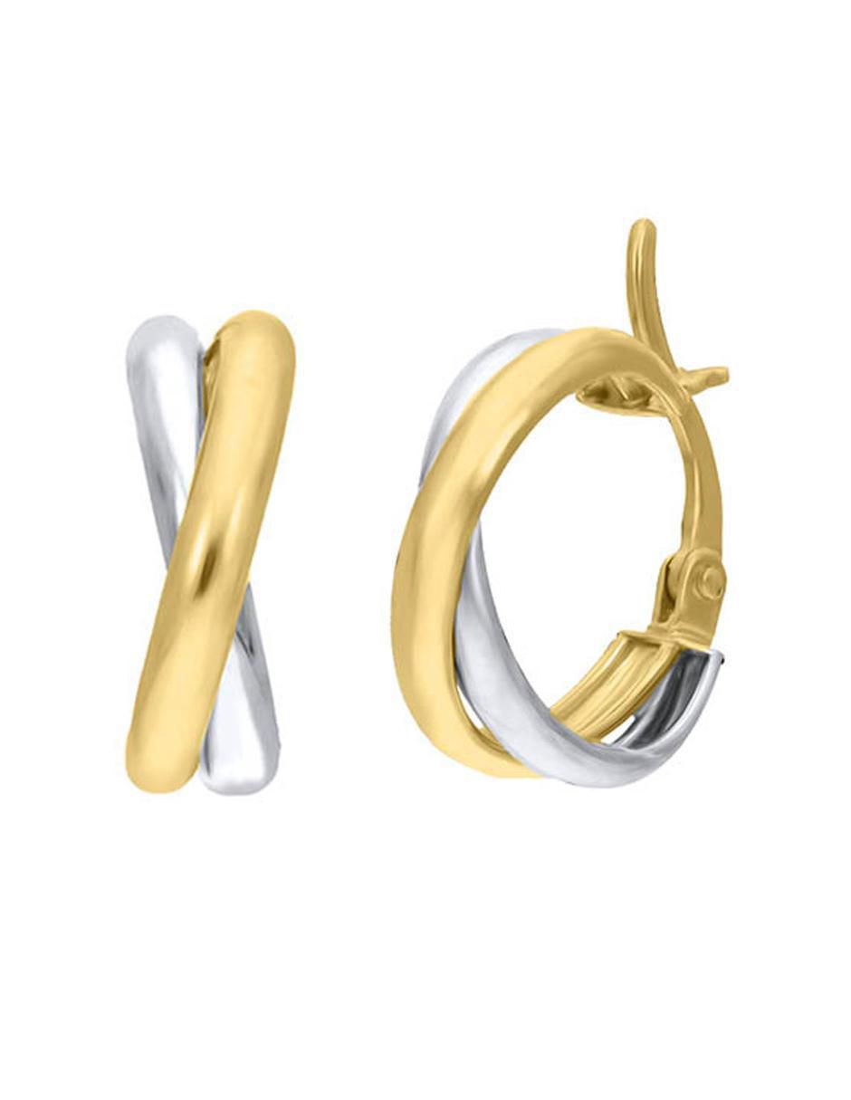 Arracadas de oro 14 k con acabado brillante 2