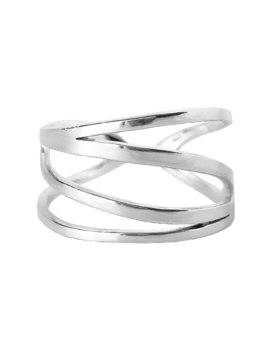 Anillo Flowing with Nature P 925 de plata brillante