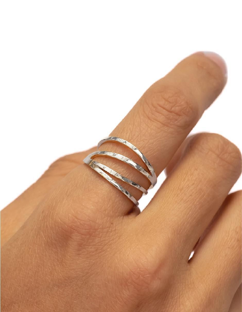 Anillo "de (si aplica)" redondo teresa díaz joyería mexicana flowing with nature no aplica p 925 "de" plata sin gema brillante