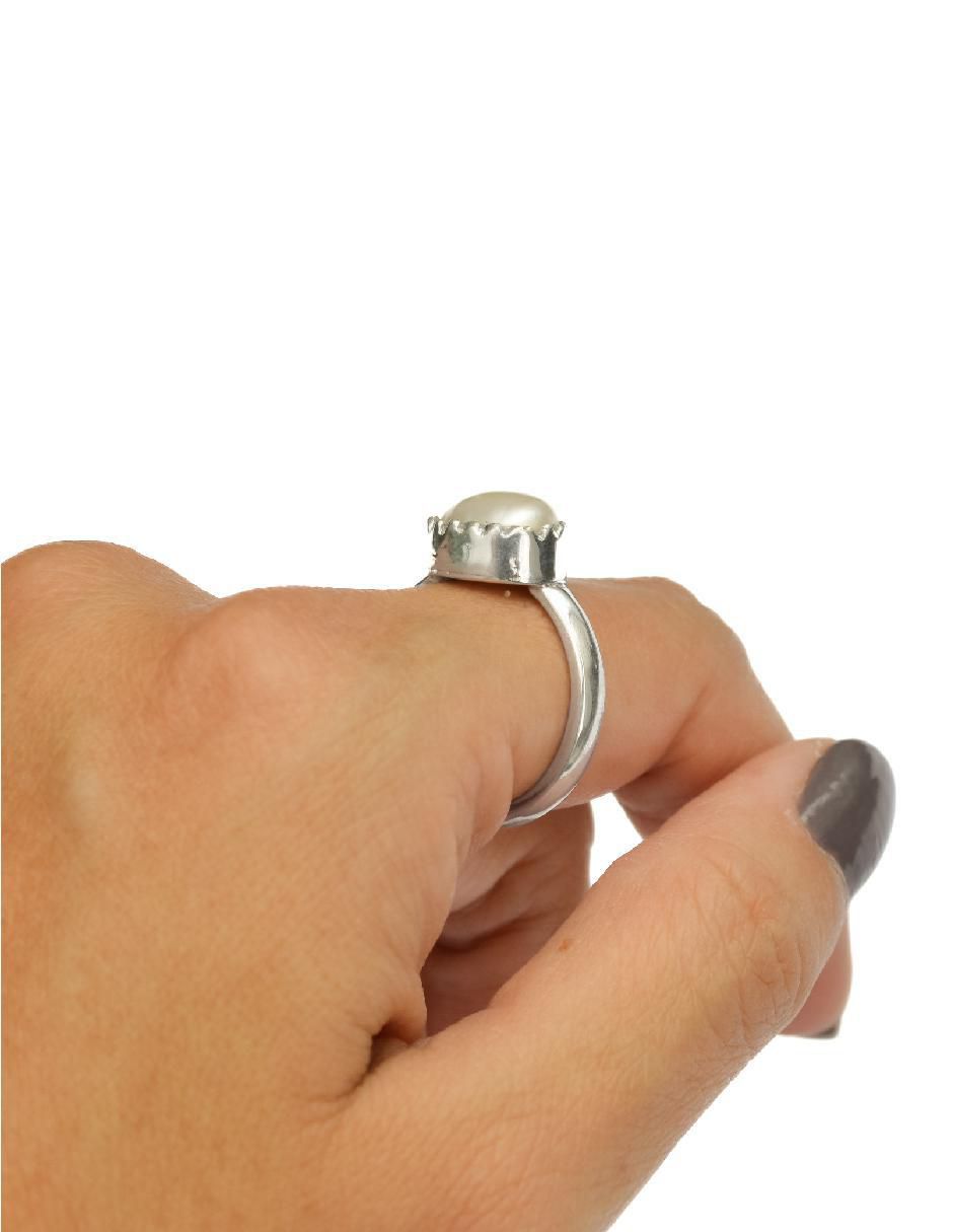 Anillo Tesoros del Océano P 925 de plata perla brillante 5
