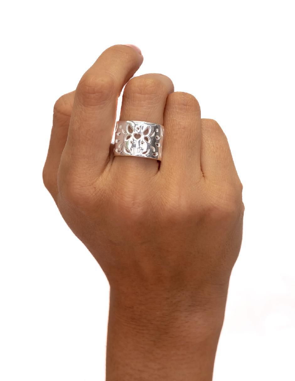 Anillo P 925 de plata brillante 4