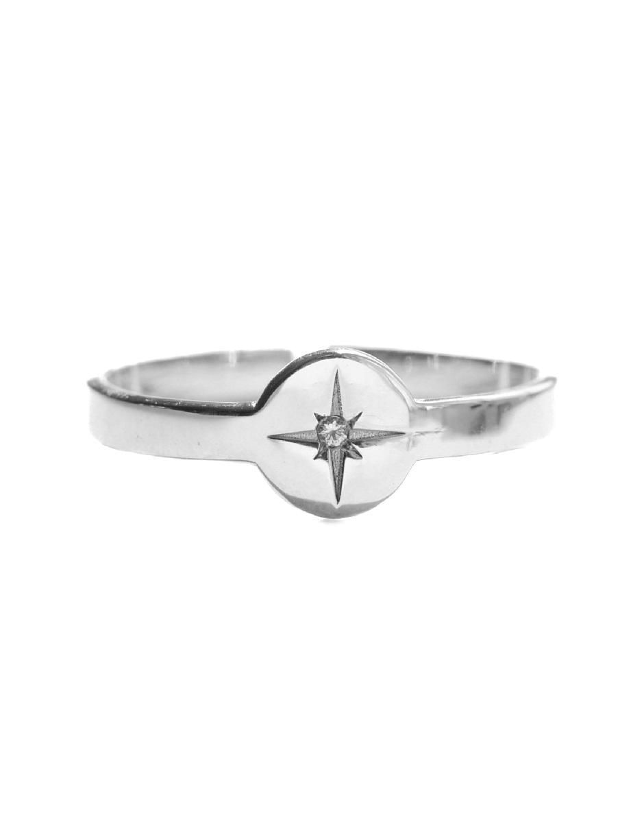 Anillo "de (si aplica)" redondo teresa díaz joyería mexicana universe estrella p 925 "de" plata zirconia brillante