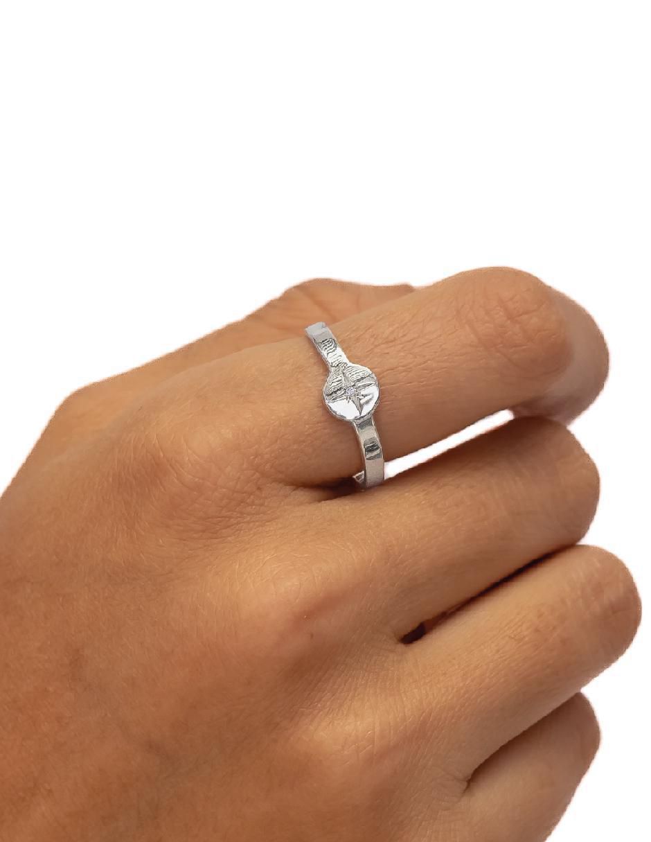 Anillo "de (si aplica)" redondo teresa díaz joyería mexicana universe estrella p 925 "de" plata zirconia brillante