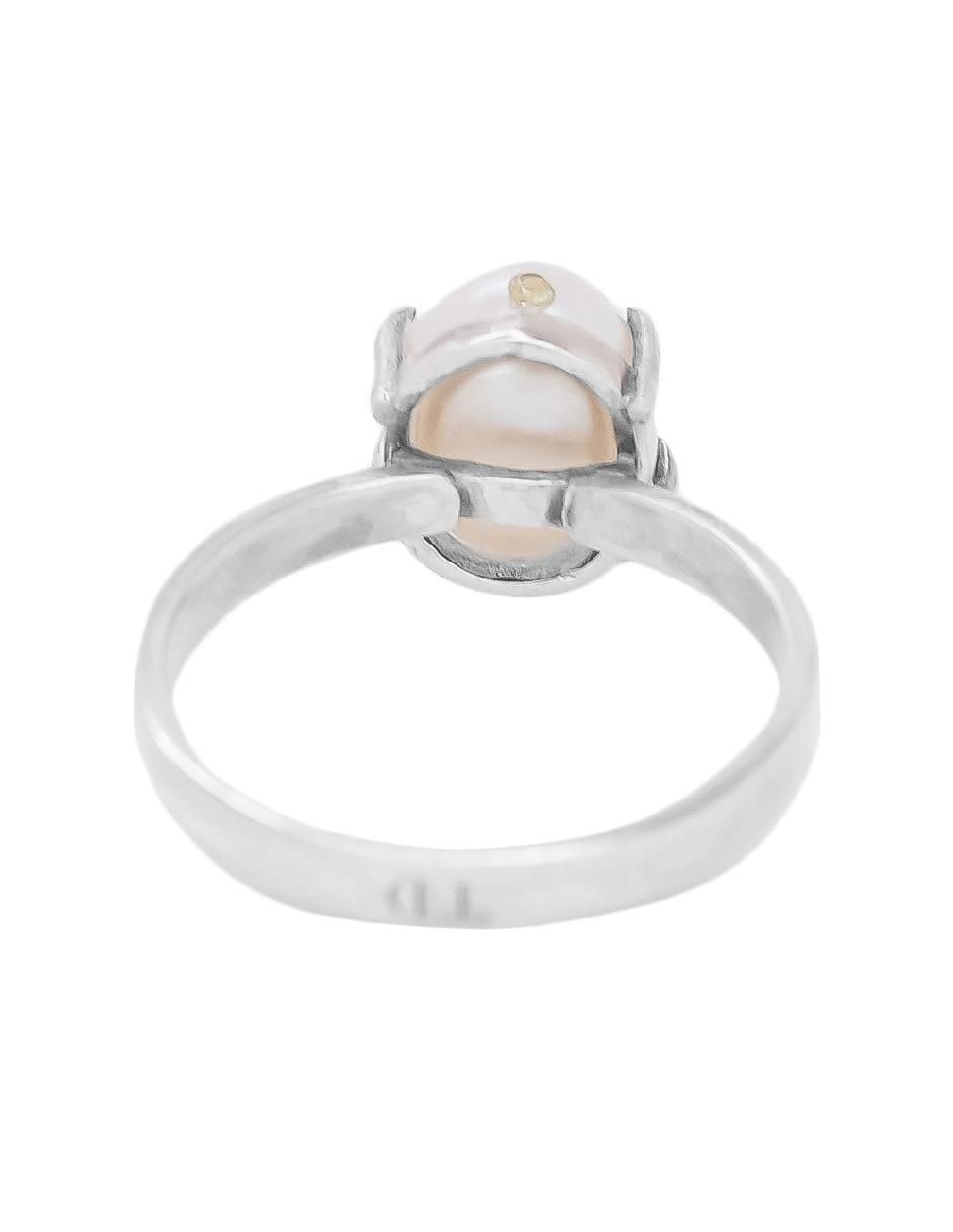 Anillo "de (si aplica)" redondo teresa díaz joyería mexicana tesoros del océano no aplica p 925 "de" plata perla brillante
