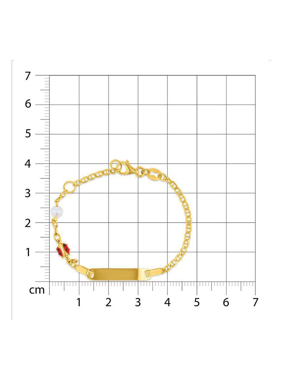 Pulsera de oro 14 k con acabado brillante 4