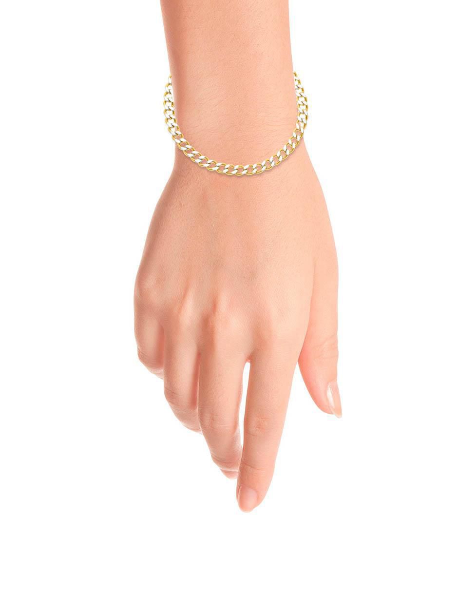 Pulsera de oro 14 k con acabado brillante 3