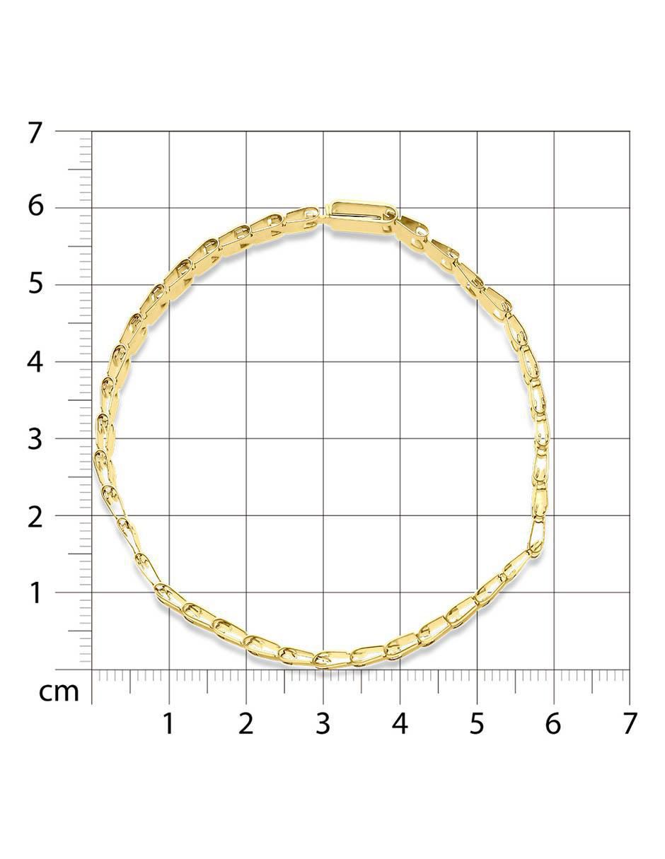 Pulsera de oro 14 k con acabado brillante 4