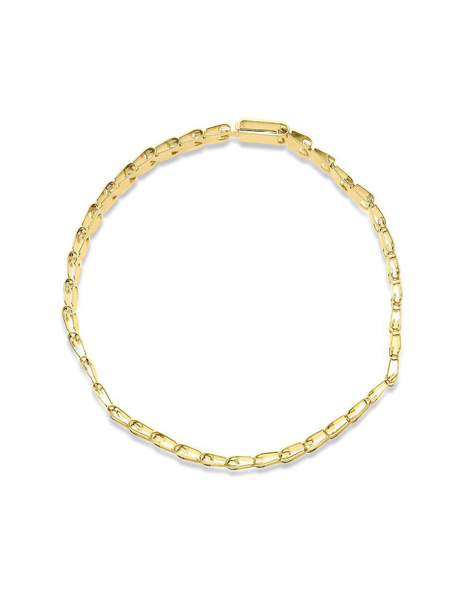 Pulsera de oro 14 k con acabado brillante 3