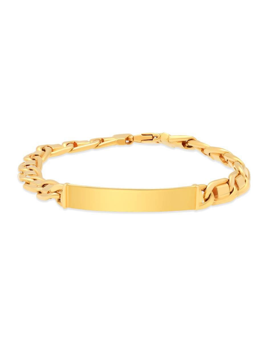 Pulsera de oro 14 k con acabado brillante