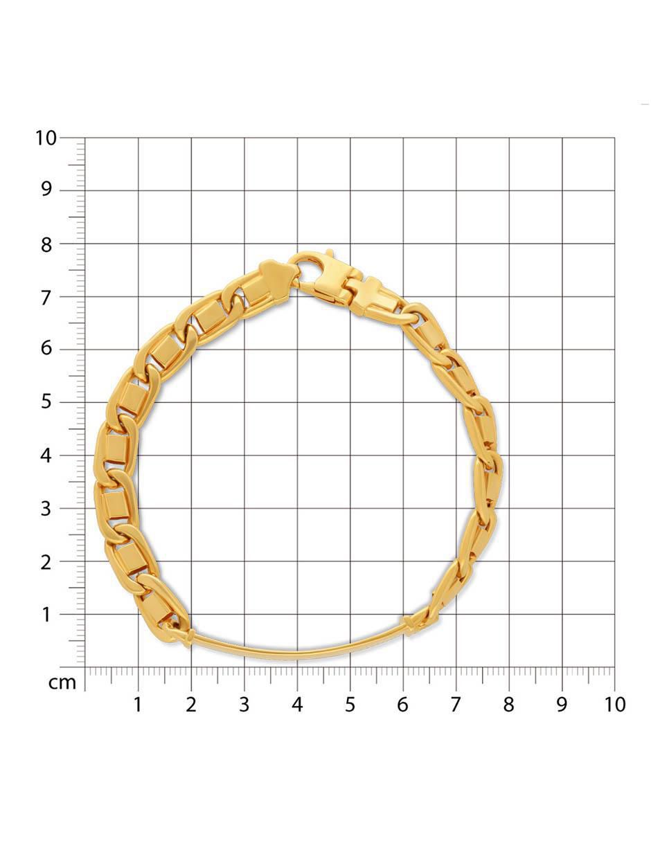 Pulsera de oro 14 k con acabado brillante 4