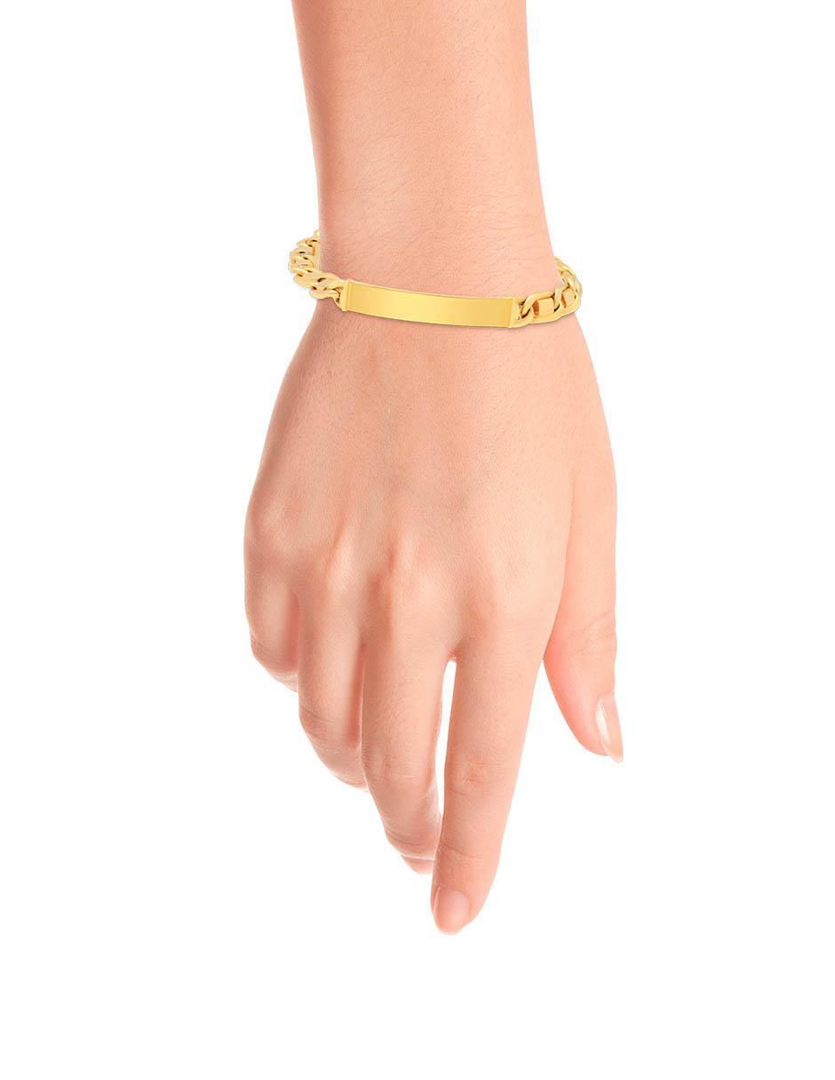 Pulsera de oro 14 k con acabado brillante 3
