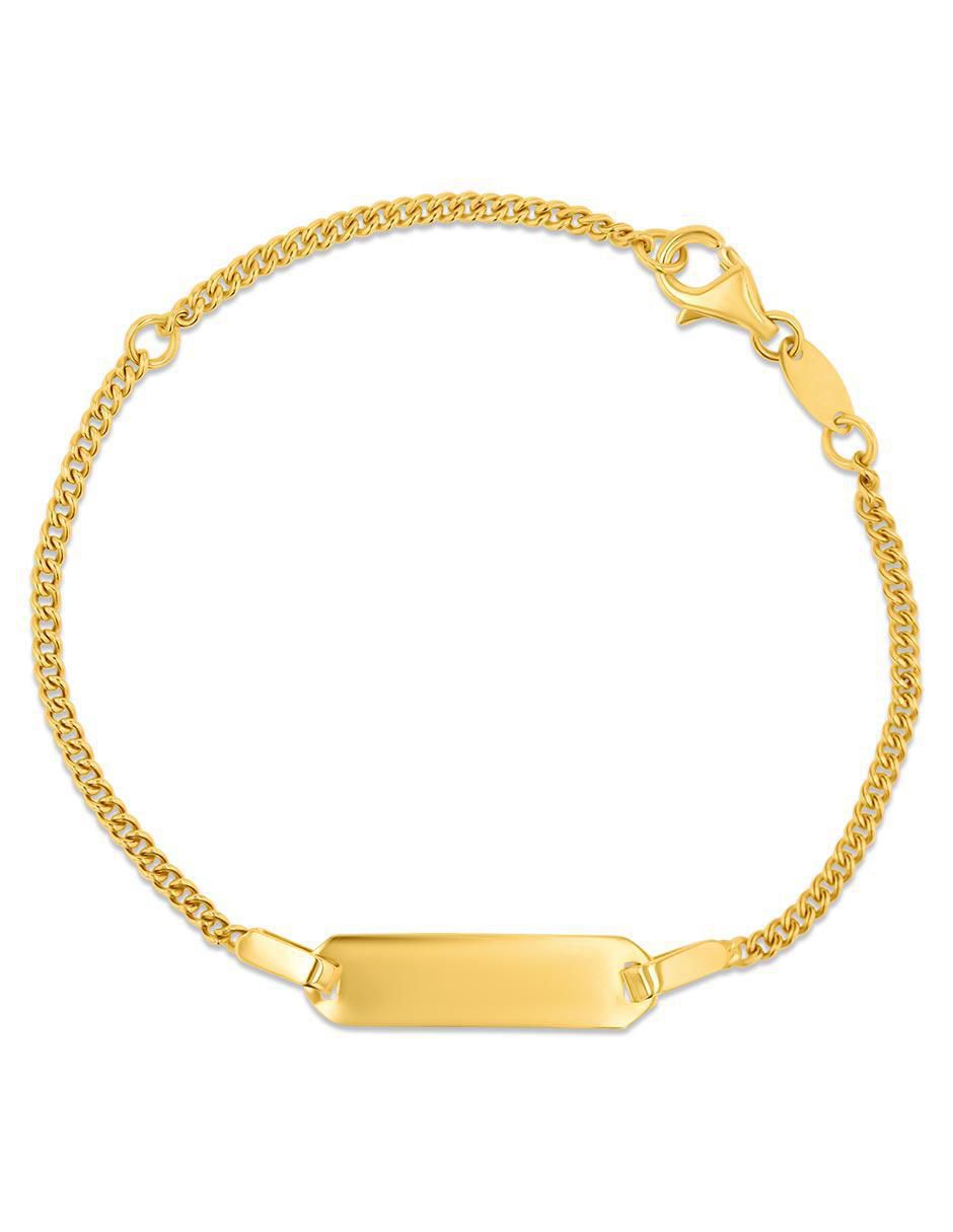 Pulsera de oro amarillo 14 K con acabado brillante Pulsera de oro amarillo 14 K con acabado brillante