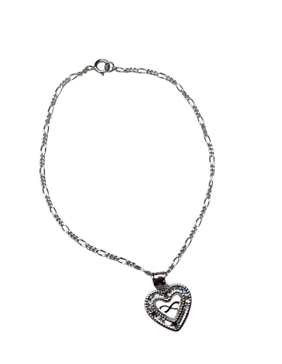 Pulsera de plata P 925 Corazon Infinito con acabado pulido 2