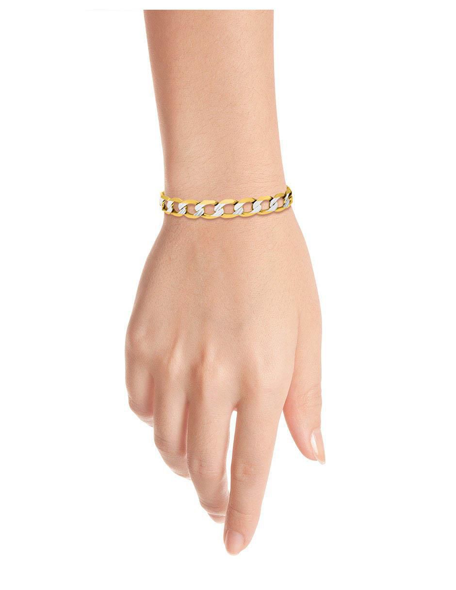 Pulsera de oro 14 k con acabado brillante 2