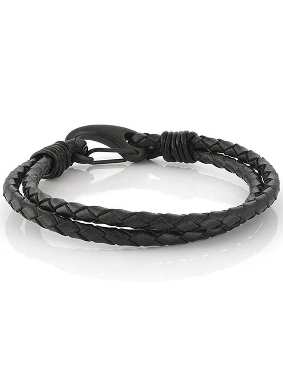 Pulsera de piel con acabado brillante Pulsera de piel con acabado brillante