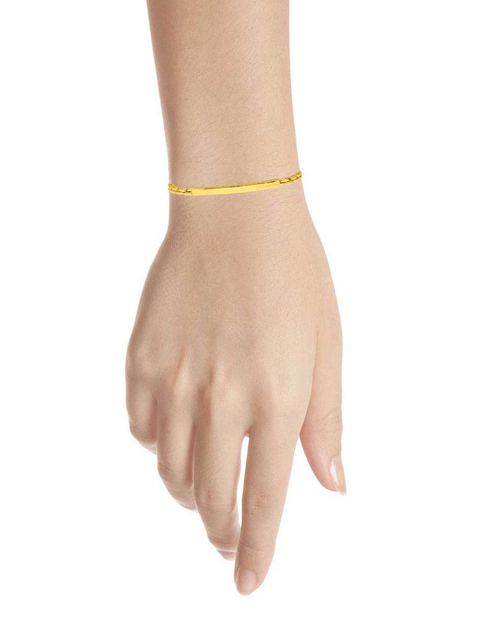 Pulsera de oro 14 k con acabado brillante 2