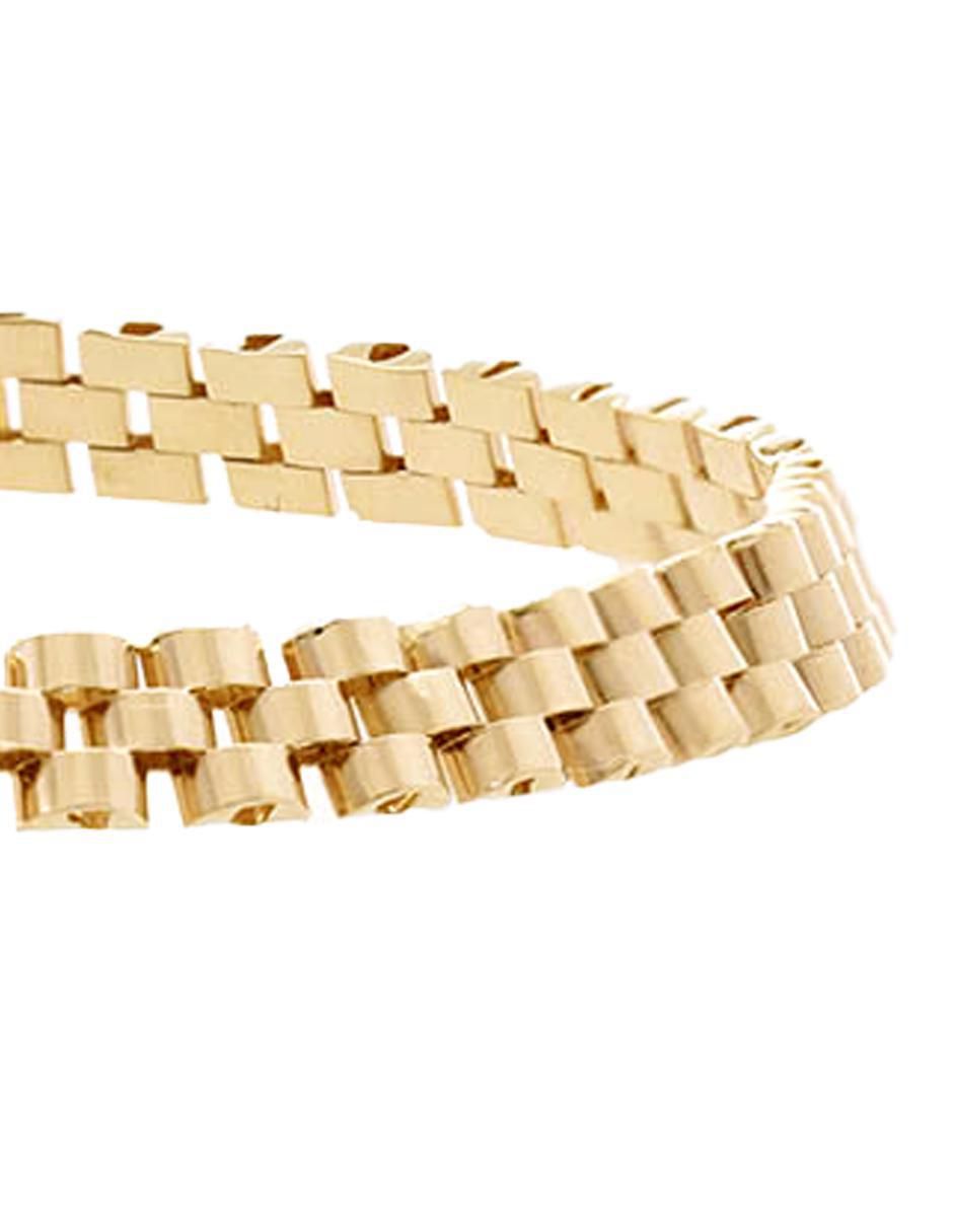 Pulsera de oro 14 k con acabado brillante 4