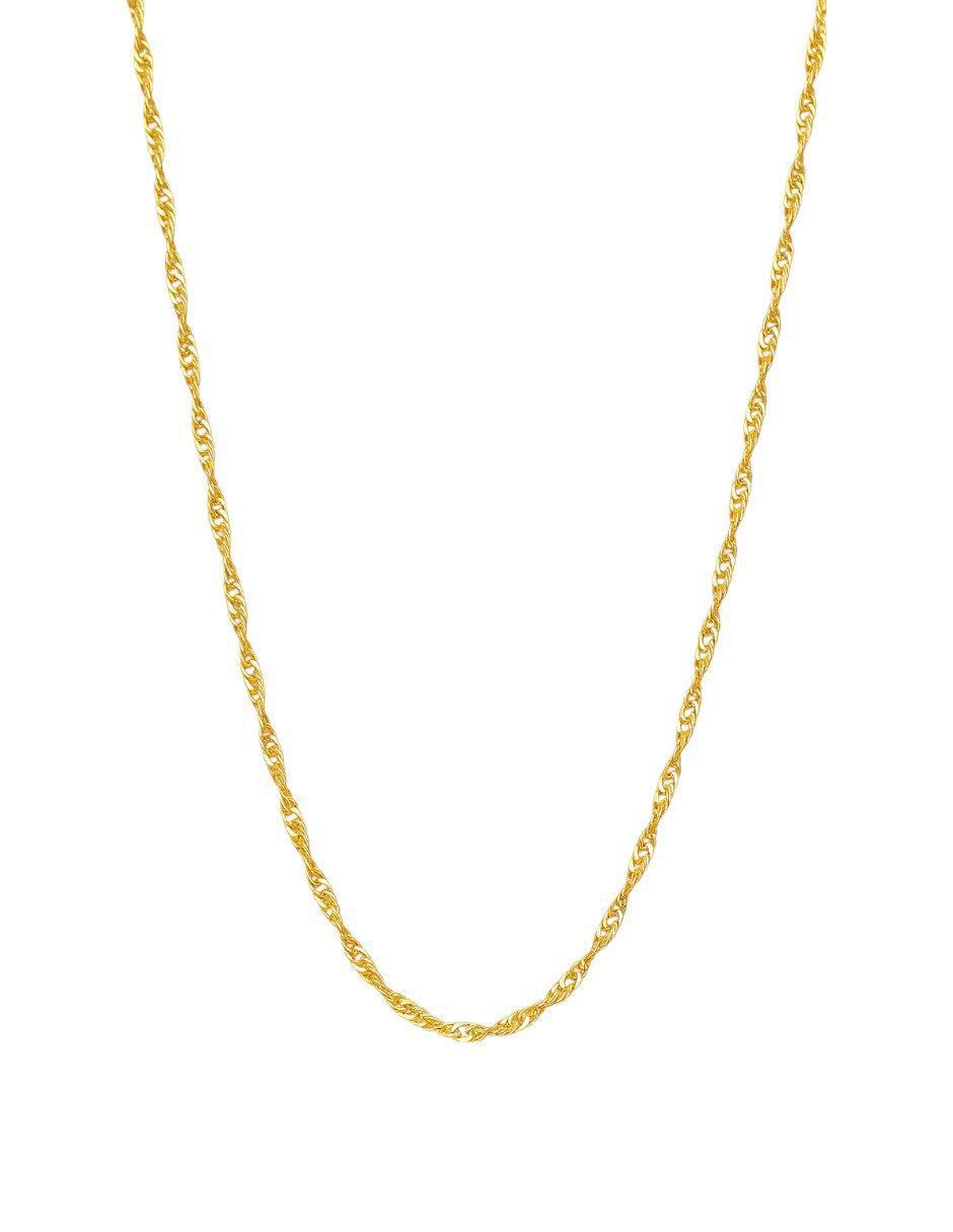 Collar de oro amarillo 14 K