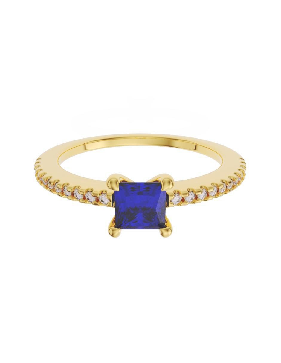 Anillo de compromiso de oro 14 k Eternidad zirconia Anillo de compromiso de oro 14 k Eternidad zirconia