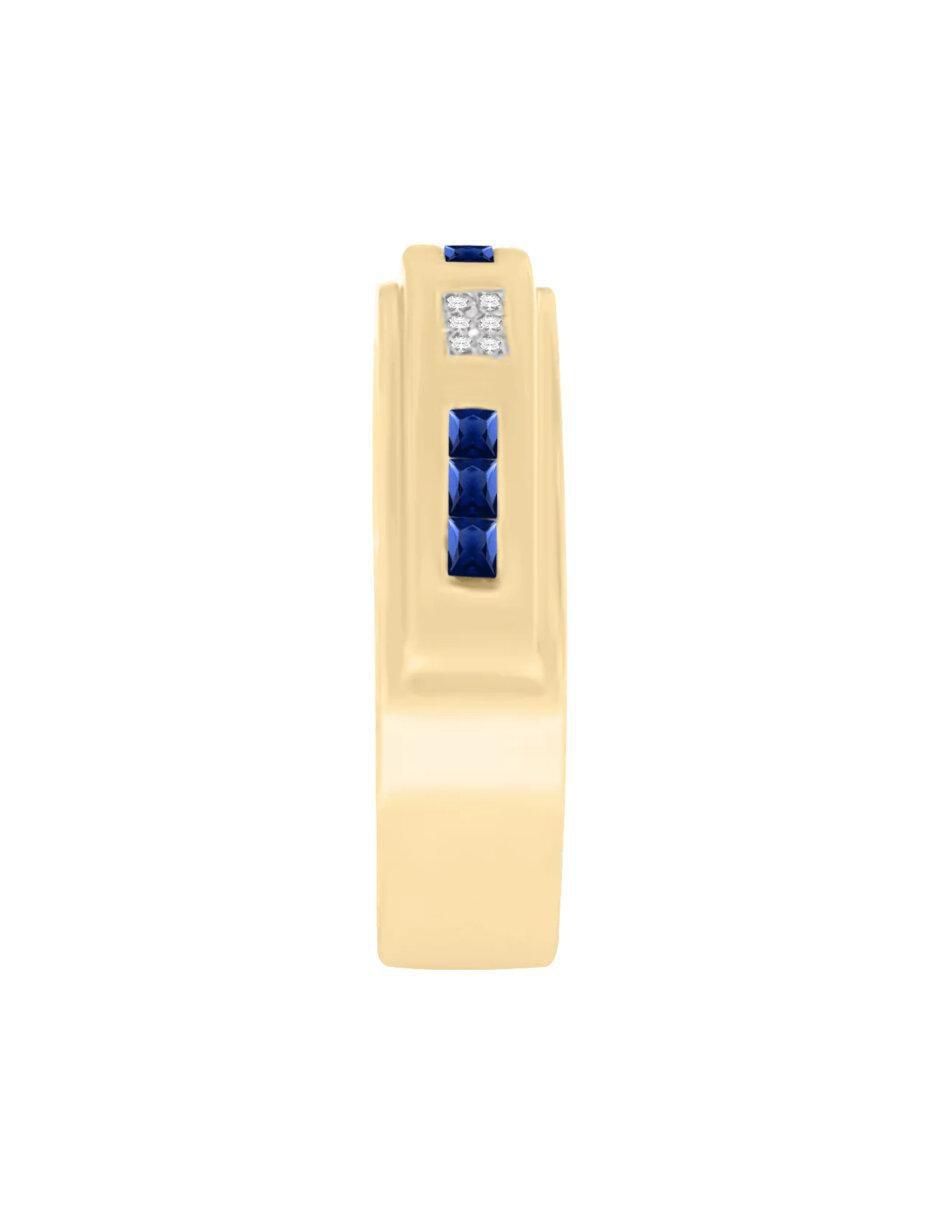 Anillo "de (si aplica)" redondo fascinare briones no aplica 14 k "de" oro zafiro y diamante brillante