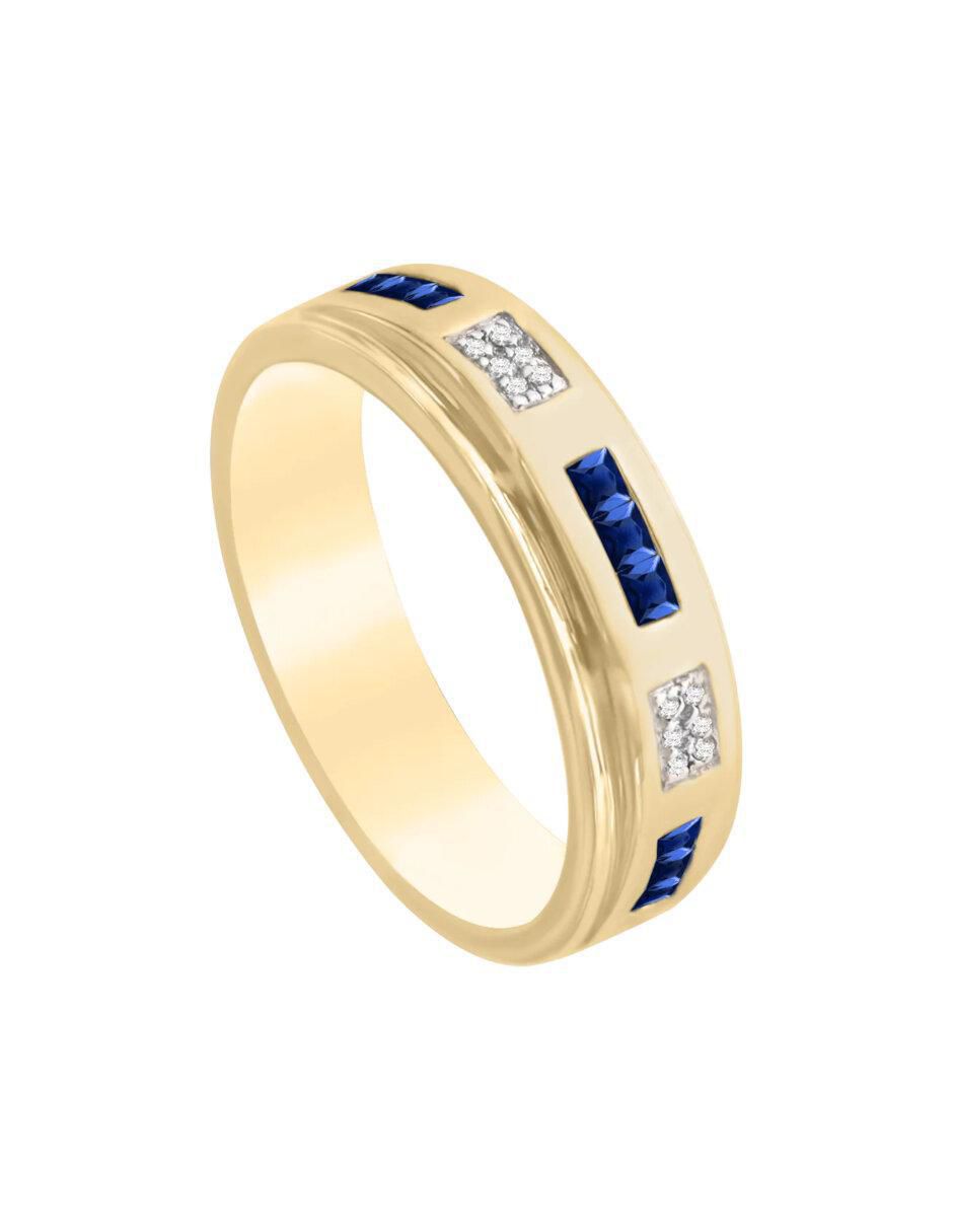 Anillo "de (si aplica)" redondo fascinare briones no aplica 14 k "de" oro zafiro y diamante brillante