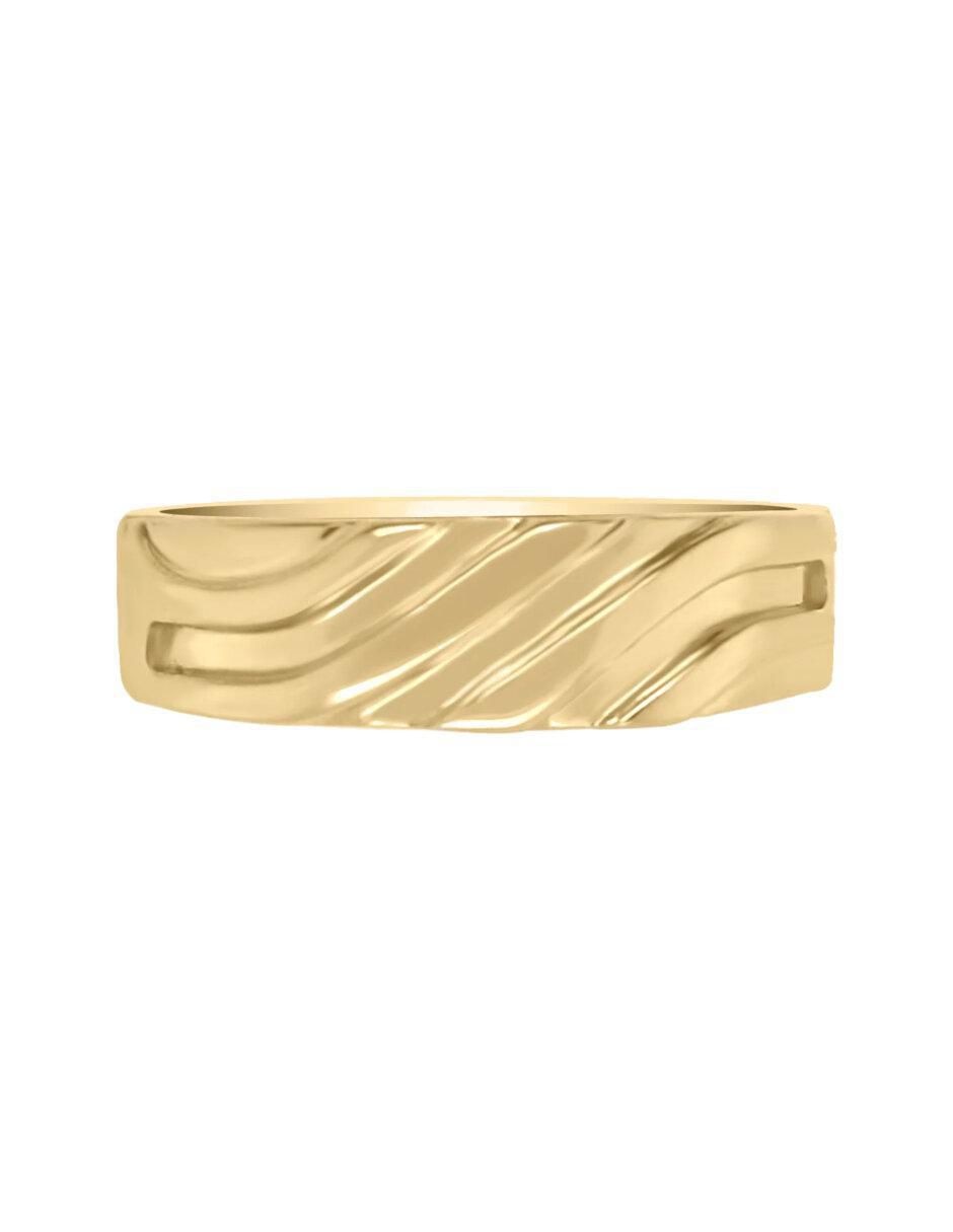 Anillo Mateu 14 k de oro brillante Anillo Mateu 14 k de oro brillante