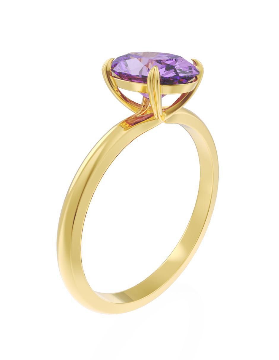 Anillo de compromiso "de" oro 14 k fonelli eternidad zirconia
